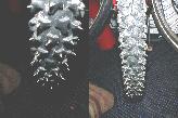 Razor sharp titanium NASA screw inserts are used for optimal perfomance