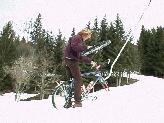 How to ride a draglift ? Position 6 : not even in the circus this act is possible, but we had to try anyway.