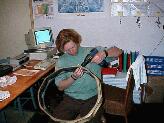 Every tire contains 250 screws. Experienced labour was hired to fullfill this delicate task.
